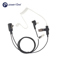 Écouteur filaire enroulé avec tube acoustique et micro PTT pour radios bidirectionnelles - Vente en gros
