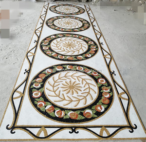 Custom High Quality Marble Panel Flooring Carpet Design Handmade Floor Medallion Stone <strong>Mosaic</strong> <strong>Tile</strong> Low Price - Product Image 5