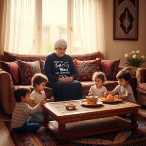 Les meilleures mamans sont promues au rang de tante - T-shirt pour grand-mère syrienne arabe - Product Image 3
