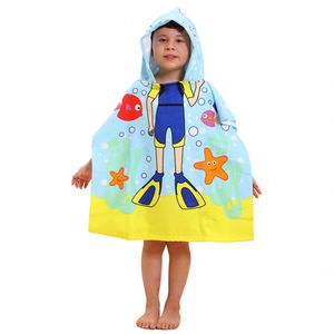 Serviette de bain à capuche pour enfants, séchage rapide, motif dessin animé, peignoir de plage pour enfants - Product Image 5