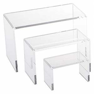 Exhibidores de Acrílico Transparente en Forma de U para Mostradores de Joyería, Soportes de Plexiglás para Mostradores - Product Image 3