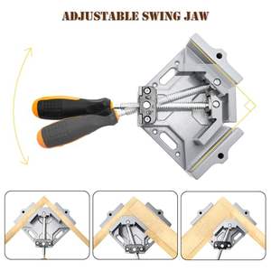 مشبك زاوية قابل للتعديل 90 درجة من الألومنيوم المطلي لأعمال النجارة واللحام الصناعية - Product Image 5