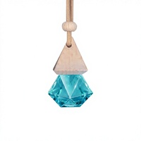 Pendentif désodorisant de voiture en bois, aromathérapie, cristal, élimination des odeurs, parfum thé