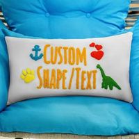 Coussin personnalisé fait à la main 30x45 luxe DIY Design poinçon aiguille oreiller brodé à la main unique jeter oreiller pour la maison