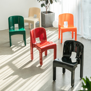 Silla de Comedor Moderna de Plástico con Patas de Metal, Diseño Ajustable - <span class=keywords><strong>TONY</strong></span> FURNITURE DL-287 para Restaurantes y Cafés, Cómoda - Product Image 1