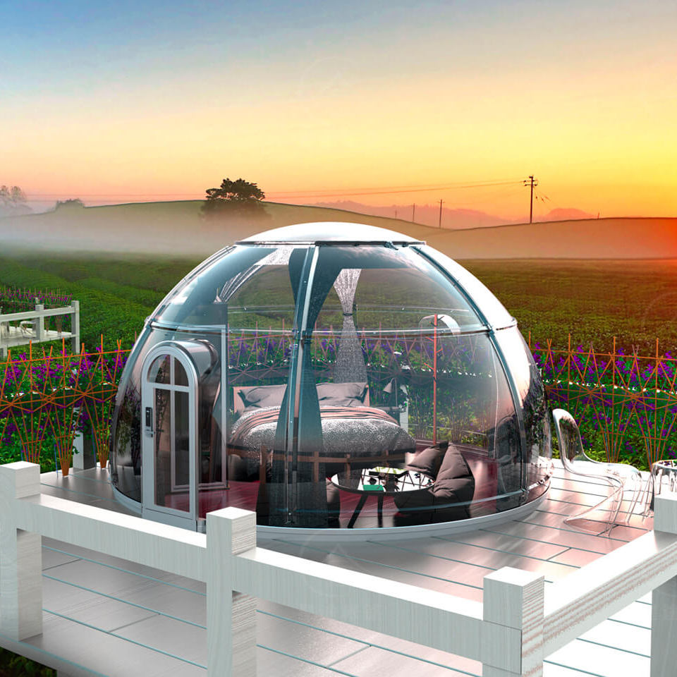 Bulk Pc Material Starry Domes With Optional Flooring & Furniture For Dome House Outdoor Tent