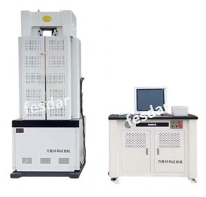 Máquina de teste material <span class=keywords><strong>universal</strong></span> usada testando as propriedades mecânicas dos materiais elástico, compressão, e dobra - Product Image 2