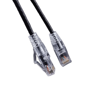 OEM Ultra Slim UTP CAT6A Patch Cables Unshielded Patch Cable 28AWG CAT6a UTP PVC Transparent Boot RJ45 Patch Cord 1m - Product Image 1