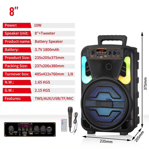 JBR-007 JBR-006 Haut-parleur portable sans fil TWS pour l'extérieur, idéal pour les grandes fêtes - Product Image 5