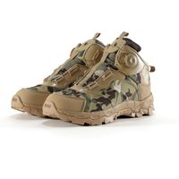 Bottes tactiques CP Camo ESDY Outdoor avec système de laçage à réaction rapide, chaussures d'entraînement légères, boucle rotative pour la randonnée et le trekking