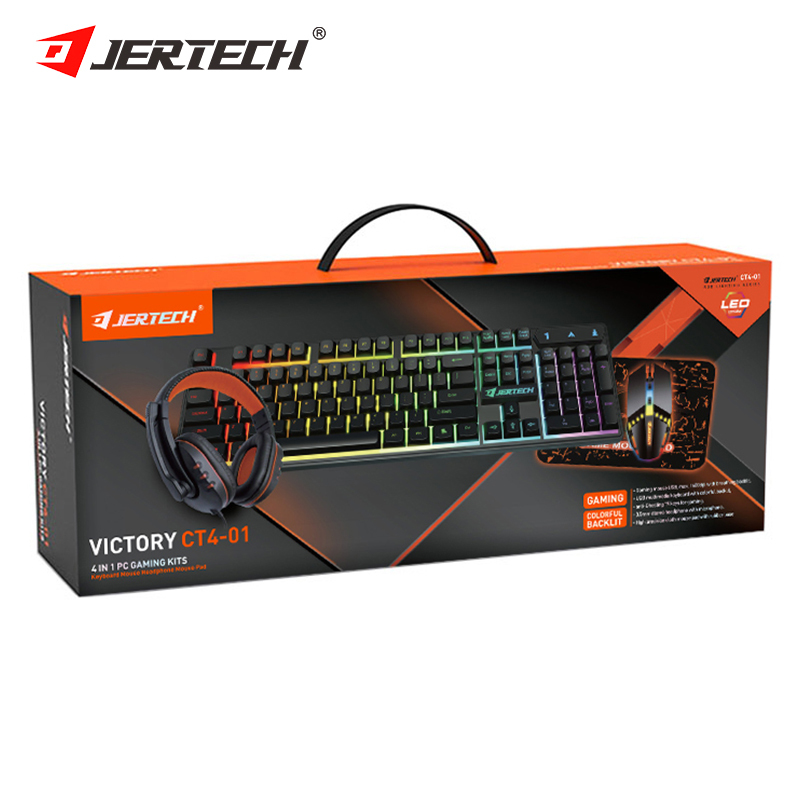 JERTECH CT4-01 Wired Gaming Keyboard Mouse Headset Combo