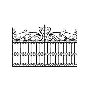 Fábrica de China Guangdong Villas Puerta de puerta de metal forjado - Product Image 2