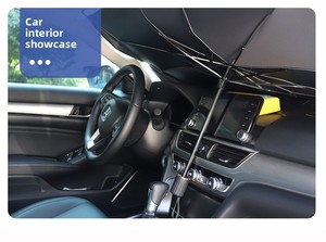 Nouvelles Parasols de Voiture Universels Personnalisables Pliables Anti-UV 190T – Protection Pare-Brise Avant pour Voitures et Camions – Motif Géométrique - Product Image 3