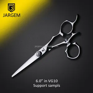 JARGEM Swivel Hair Scissors VG10 Steel 6.0 Inch Salon Scissors Hairdressing Sharp Barber Scissors
