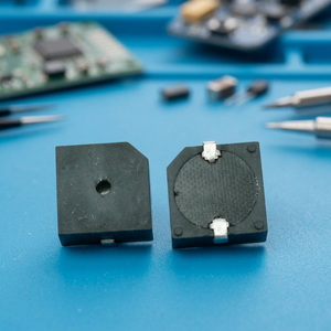 UTL SMD บัซเซอร์แบบเพียโซอิเล็กทริก สีดำ ทรงสี่เหลี่ยม มีรูและขั้วต่อโลหะ รุ่น UTPT1575CS 16x7.5 มม. - Product Image 3