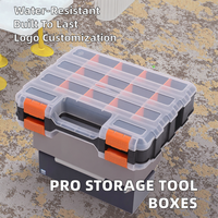 Boîtes à outils rondes noires imperméables en PVC laqué professionnel