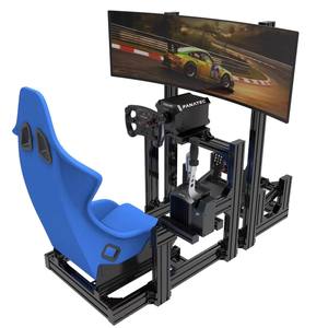 Nouvelle arrivée Sim racing rig jeu de voiture simulateur de conduite cockpit avec support de moniteur 4080 <span class=keywords><strong>kit</strong></span> de siège de jeu de simulateur <span class=keywords><strong>en</strong></span> aluminium - Product Image 4