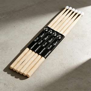 <span class=keywords><strong>Baquetas</strong></span> de Arce PlayBeat al por Mayor, <span class=keywords><strong>Baquetas</strong></span> de Práctica con Punta de Nailon 5A 7A para Principiantes, Venta al por Mayor para Escuelas - Product Image 2