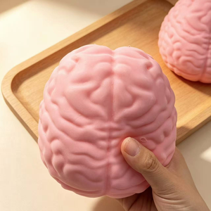 Juguete Antiestrés con Forma de Cerebro de TPR con Textura Suave y Blanda, Decoración de Escritorio Novedosa para Relajación, Regalo Divertido y Sorpresa para Fiestas - Product Image 5