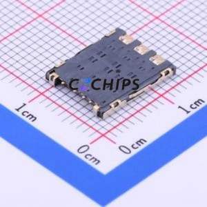 SMN-307 SIM Card Connector SMD Connector Plug-In Type Nano SIM Card Card Holder With Card Detection - Product Image 2