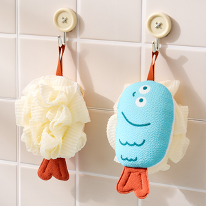 Set de Exfoliación para Baño con Diseño de Pez Adorable: Exfoliador, Esponja para Espalda, Guante de Baño, Esponja de Lufa, Exfoliante Corporal, Accesorios de Ducha y Baño - Product Image 2