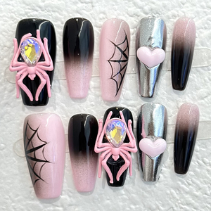 Ongles press-on amusants à thème Halloween, design <span class=keywords><strong>cercueil</strong></span>, pour la décoration de fête d'Halloween - Product Image 6