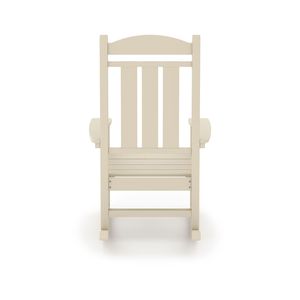 DB Beige tradicional porche balancín clásico HDPE Poly Lumber silla para cómodo porche Patio jardín uso - Product Image 3