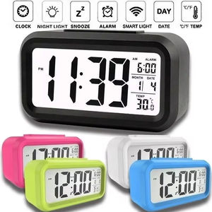 Réveil numérique intelligent pour enfants avec fonction Snooze, affichage de l'heure, du calendrier et de la température, sublimation, pour bureau - Product Image 4