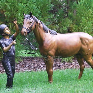 Statue de <span class=keywords><strong>Chevalier</strong></span> en Métal Sur Mesure, Moulée à la Main en Bronze Réaliste, Taille Réelle, <span class=keywords><strong>Chevalier</strong></span> à Cheval, pour Jardin Extérieur, Objet de Collection Artistique - Product Image 5