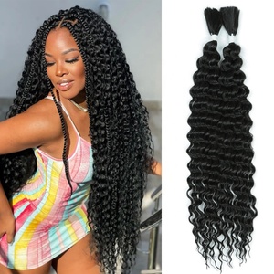 Trecce <span class=keywords><strong>lunghe</strong></span> da 22 pollici in stile boho, molto vendute, in fibra sintetica premium resistente al calore, morbide e elastiche, per capelli all'uncinetto, per donne di colore. - Product Image 1