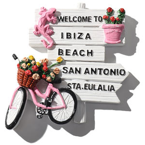 Aimant de réfrigérateur personnalisé 3D en résine Espagne Souvenir Ibiza <span class=keywords><strong>Marbella</strong></span> Malaga San Antonio Aimants décoratifs promotionnels pour réfrigérateur - Product Image 1