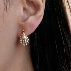 Myneck fonte di gioielli caldi 18k oro placcato in acciaio inossidabile Euramerican dolce tendenza innamorati accessori zircone Diddy Bag <span class=keywords><strong>orecchini</strong></span> - Product Image 4