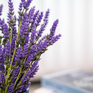 घरेलू होटल पार्टी कमरे की सजावट के लिए 5 शाखाओं के साथ कृत्रिम लैवेंडर गुलदस्ता गुलदस्ता - Product Image 5