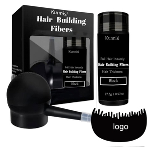 Organic 25g <strong>Hair</strong> Building Fibers Set with <strong>Hair</strong> Spray Applicator Custom Logo for <strong>Hair</strong> Thinning <strong>Thickening</strong> and Enhancement