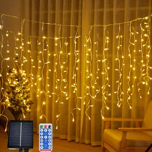 100 Meter 200m Curtain Warm White Xmas Tree Wedding Christmas Decor Adapter Plug Led Pvc Clear Wire String Lights Fairy Light