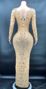 NOVANCE Y2372 Guangzhou <span class=keywords><strong>abbigliamento</strong></span> scintillante cristallo di diamante <span class=keywords><strong>abbigliamento</strong></span> femminile manica lunga cerniera fine abiti formali <span class=keywords><strong>per</strong></span> <span class=keywords><strong>matrimonio</strong></span> - Product Image 4