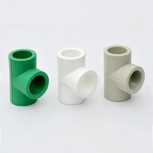 GT 1/2-1 Inch 20-32mm Good Selling Factory Direct Sale Green Color Water Plumbing System PPR Pipe Fitting Tee