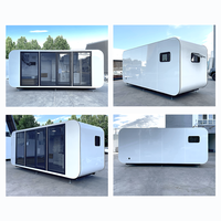 Casa Móvil Prefabricada Tipo Cabaña Apple, Casa Pequeña Modular para Glamping, Resort, Oficina o Vivienda