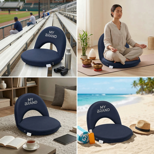 Asiento Ergonómico Portátil <span class=keywords><strong>para</strong></span> Estadio con Soporte de Espalda Ajustable <span class=keywords><strong>para</strong></span> <span class=keywords><strong>Gradas</strong></span>, Asientos de Estadio y Actividades al Aire Libre - Product Image 3