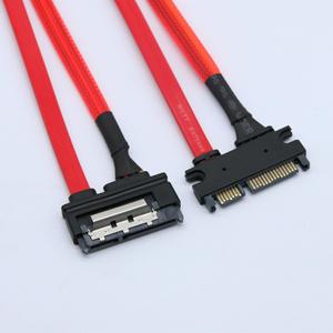 Cable para disco duro Sata715 con contactos de resorte, cable de datos de interfaz macho-hembra negro para conexión a computadora - Product Image 2