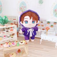 Poupée en peluche Kpop coréenne mignonne de 20 cm avec vêtements, personnalisable, faible MOQ, jouet en peluche, figurine, OEM/ODM acceptés