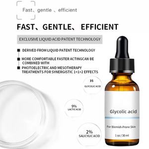 Suero Exfoliante Químico Facial con Ácido Glicólico, Láctico y <span class=keywords><strong>AHA</strong></span>/BHA, Solución Anti Poros, Aclarante Triple Ácido, Venta al Por Mayor OEM - Product Image 4