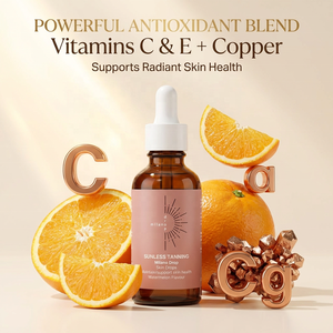 Complément Autobronzant Marque Blanche Gouttes Bronzantes Naturelles pour Visage & Corps OEM/ODM Certifié GMPC Liquide Éclat Sain pour la Peau - Product Image 2