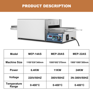 เตาอบเชิงพาณิชย์ อุปกรณ์เบเกอรี่ครบชุด เครื่องทำพิซซ่าอัตโนมัติแบบตั้งโต๊ะ - Product Image 2