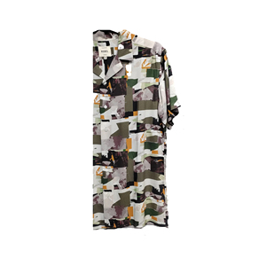 Chemise de travail décontractée teintée en fil de sergé 100% coton pour hommes, chemise boutonnée à manches longues, extensible, respirante, de haute qualité - Product Image 2