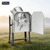 Hacheuse à fourrage électrique de petite taille 220V 1.2KW avec moteur haute efficacité et 8 lames pour la fabrication d'ensilage d'herbe et d'aliments pour animaux