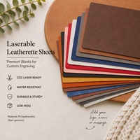 Cuir PU pour gravure, lettres gravées sur mesure, faux cuir gravé