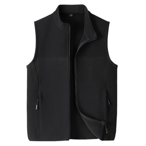LOGO personnalisé mode hiver fermeture éclair <span class=keywords><strong>sans</strong></span> manches col roulé sport décontracté hommes <span class=keywords><strong>Softshell</strong></span> polaire <span class=keywords><strong>gilet</strong></span> - Product Image 3
