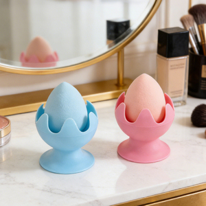 Support de rangement pour éponges de maquillage, support en silicone pour éponges de maquillage, pour les voyages - Product Image 1