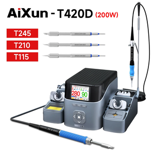 Stazione di Saldatura Intelligente Aixun T420D con Doppia Postazione, Supporto per Punte T245 T210 T115, Riparazione di PCB Mobile BGA SMD - Product Image 6